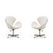 Manhattan Comfort Chrome Adjustable Swivel Chair (Set of 2)