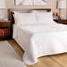 Greenland Home Fashions White Ruffled 100% Cotton Quilt and Pillow Sham Set