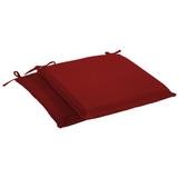 Sunbrella Canvas Jockey Red Indoor/ Outdoor Seat Cushions (Set of 2)