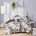 Intelligent Design Renee Black/ White Floral Print Duvet Cover Set