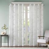 Madison Park Kauna Palm Leaf Burnout Window Curtain Sheer