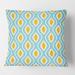 Designart 'Retro Pattern Abstract Design I' Mid-Century Modern Throw Pillow