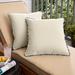 Ivory with Indigo Graphic Corded Indoor/ Outdoor Pillow Set (Set of 2)