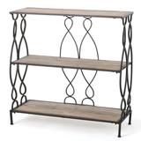 Mia Modern Industrial 2 Shelf Firwood Bookcase by Christopher Knight Home - 33.50" W x 12.00" D x 34.00" H