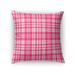 Porch & Den Lark Pink Plaid Accent Pillow
