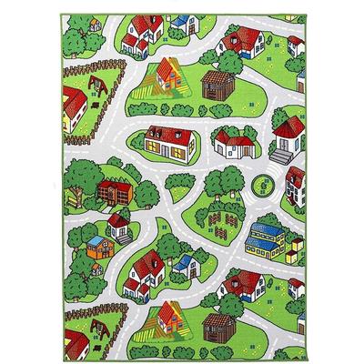 Kids Reversible Soft Safe Educational Area Rug For Playroom