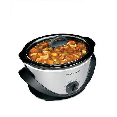 Hamilton Beach Silver 4 Quart Oval Slow Cooker