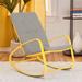 Padded Outdoor Steel Patio Rocker Chair