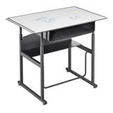 Safco Alphabetter 36" X 24" Premium Top Adjustable Height Stand Up Student Desk with Book Box and Swinging Footrest Bar
