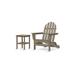 Hawkesbury 2-piece Recycled Plastic Folding Adirondack Chair with Side Table Set by Havenside Home