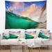 Designart 'Waves under Cloudy Sky' Seascape Wall Tapestry