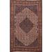 Pre-1900 Antique Vegetable Dye Senneh Persian Area Rug Wool Handmade - 4'7" x 6'6"
