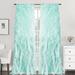 Sweet Home Collection Sheer Voile Waterfall Ruffled Tier 84 Inch Single Curtain Panel - 84" long x 50" wide