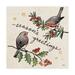 Janelle Penner 'Christmas Lovebirds Iii' Canvas Art