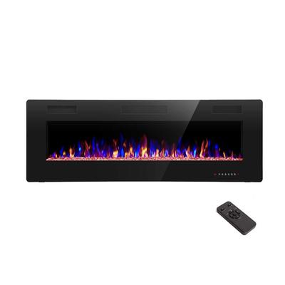 R.W.FLAME 36-50" Recessed Wall Mounted Electric Fireplace 750-1500W