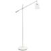 Lalia Home Clear Glass Swing Arm Floor Lamp