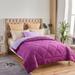 Ultra Soft Premium Down Alternative Reversible Comforter Queen Purple