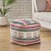 Hamler Boho Handcrafted Peruvian Print Cube Pouf by Christopher Knight Home