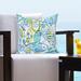 Siscovers Indoor/Outdoor Tropical Square Throw Pillow