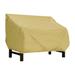 Classic Accessories Brown Polyester Loveseat Cover