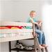 Max and Lily L Shaped Twin over Full Bunk Bed with Bookcase