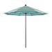 California Umbrella 9' Rd. Aluminum Frame, Fiberglass Rib Patio Umbrella with Sunbrella Fabric, Base Not Included