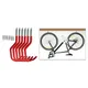 Crochets muraux en métal pour vélos cintre de plafond de rangement pelle bêche balai