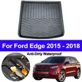 Doublure de coffre arrière pour Ford Edge 2015 2016 2017 2018 tapis de sol de coffre tapis de