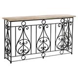 ellahome Le Balcon 60" Console Table in Gray | 36 H x 60 W x 15 D in | Wayfair DCL08