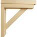 Ekena Millwork Traditional Shelf Bracket Wood in Brown | 8.25 H x 2.5 W x 14.75 D in | Wayfair BKT02X08X08TRAL