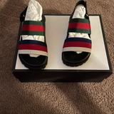 Gucci Shoes | Gucci Nylon Sandals | Color: Black/Blue/Green/Red | Size: 5.5