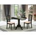 Alcott Hill® Maytham Drop Leaf Solid Wood Rubberwood Dining Set Wood/Upholstered in Black/Brown | Wayfair C1FBFAD513AD48AAB01D829DCBEA5E1D