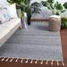 Gray 108 x 0.4 in Area Rug - Joss & Main Isabell Handmade Indoor/Outdoor Area Rug Recycled P.E.T. | 108 W x 0.4 D in | Wayfair