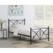 Gracie Oaks Ajanai Platform Bed Metal in Black | 58 W x 78 D in | Wayfair C8565A0CE27A4C1EB9AFFBF447C5E684