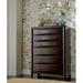 Lark Manor™ Maragozakis 6 Drawer Dresser Wood in Black/Brown, Size 50.5 H x 35.75 W x 16.75 D in | Wayfair 39739FB812E744A5B915DE2E6DD23BA6