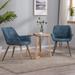17 Stories Abubaker Arm Chair Faux Leather/Upholstered in Gray/Blue | 31 H x 24.8 W x 19 D in | Wayfair 35364C5A0D004B47B9EDF958056E6F42