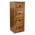 Millwood Pines Dorcas 4-Drawer Vertical Filing Cabinet Wood in Brown | 56 H x 32 W x 32 D in | Wayfair 966FE64F53204F88AD1A065016550860