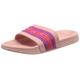 KangaROOS Unisex K-Slide Stripe Flache Sandale, Frost pink/Daisy pink, 38 EU