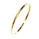Solid D Shape Gold Slave Bangle 9 Carat 3mm (Yellow Gold)