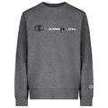 Champion Boys Heritage Crew Neck French Terry Pull On Sweatshirt Kids Clothes (Granite Heather Multi Color, Large)