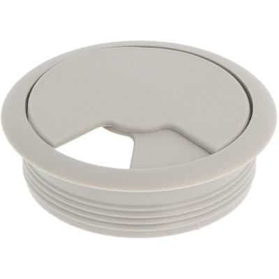 Ms Beschläge - Kabeldose grau ø 60mm Kabeldurchführung rund Kabeldurchlass Kabelöffnung Image