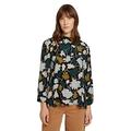 TOM TAILOR Damen 1028868 Print Bluse, 28370-Green Large Floral Design, 40