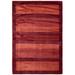 ECARPETGALLERY Hand Loomed Gabbeh Luribaft Dark Red Rug - 4'7 x 6'4