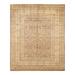 Overton Hand Knotted Wool Vintage Inspired Traditional Mogul Brown Area Rug - 8' 3" x 10' 1"