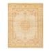 Overton Hand Knotted Wool Vintage Inspired Traditional Mogul Ivory Area Rug - 8' 2" x 10' 4"