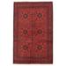 ECARPETGALLERY Hand-knotted Finest Khal Mohammadi Red Wool Rug - 4'1 x 6'3