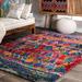 Brooklyn Rug Co Multi Soft and Plush Whimsical Kite Motifs Shag Rug