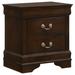 Coaster Furniture Louis Philippe Cappuccino 2-drawer Wooden Nightstand