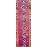 Tribal Moroccan Oriental Hallway Runner Rug Wool Hand-knotted Carpet - 3'9" x 13'2"