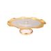 Alice Pazkus 12" Footed Cake stand With Gold